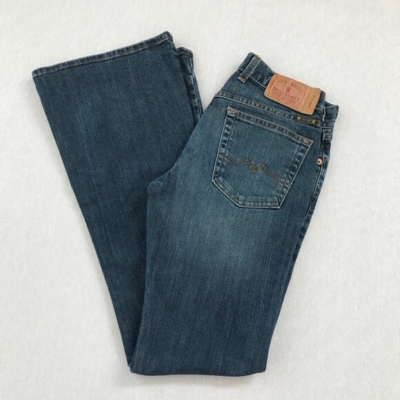 Lucky Brand Sweet & Low Flare Jeans Dark Wash Size 2/26 - Picture 4 of 8